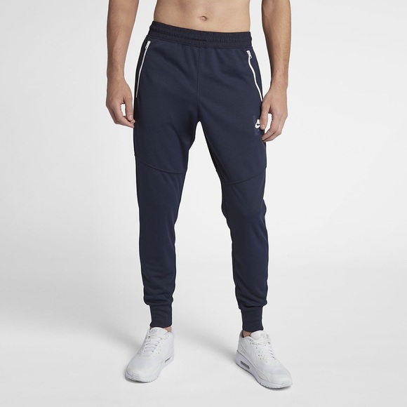 NEW MENS S SMALL NIKE AIR SPORTSWEAR JOGGERS PANTS TRACK TEAM RED WHITE 918326
